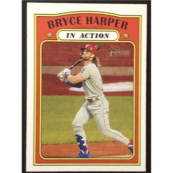 2021 TOPPS HERITAGE Bryce Harper IA