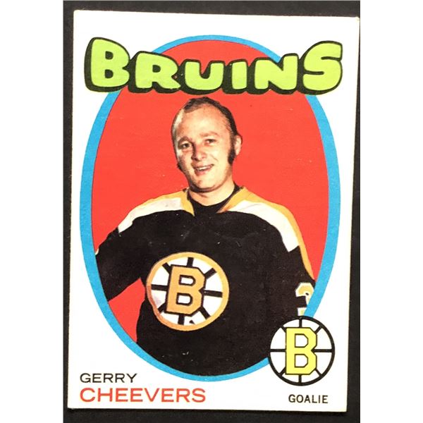 1971-72 O-PEE-CHEE Gerry Cheevers (HOF)