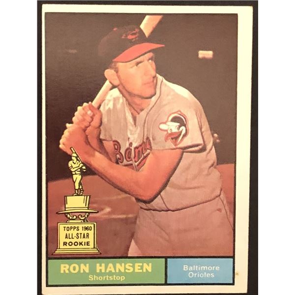 1961 TOPPS Ron Hansen (RC)