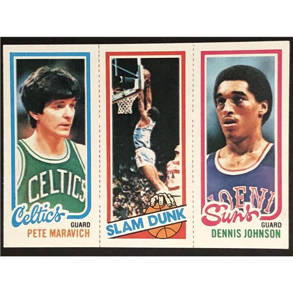 1980-81 TOPPS Pete Maravich (HOF), Dennis Johnson (HOF)