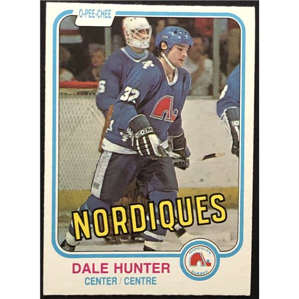 1981-82 O-PEE-CHEE Dale Hunter (RC)