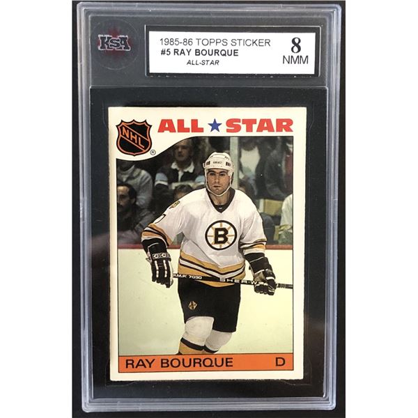 1985-86 TOPPS Ray Bourque (HOF) KSA 8 NM-M