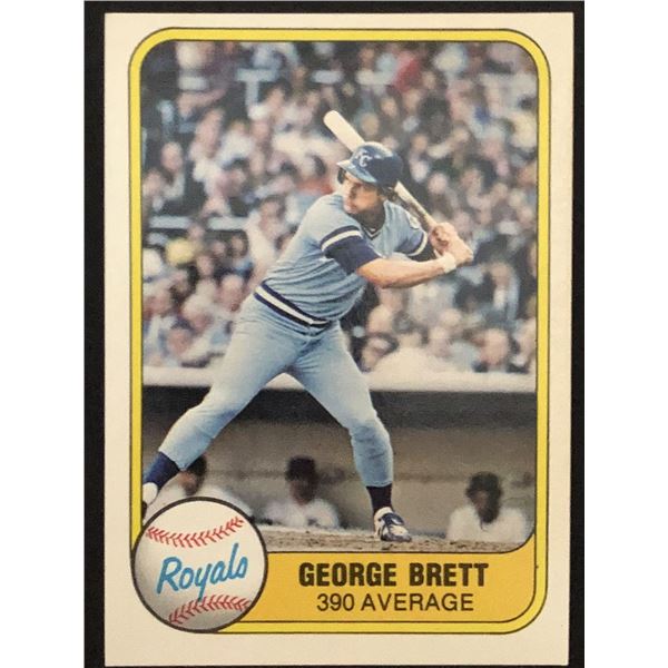 1981 FLEER (inaugural issue) George Brett SP (HOF)
