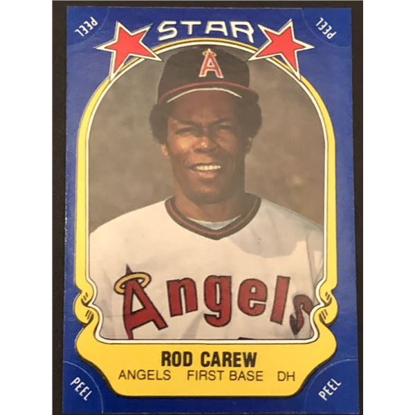 1981 FLEER STAR STICKERS Rod Carew (HOF)