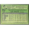 Image 2 : 1982 TOPPS Lee Smith (HOF) (RC)