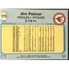 Image 2 : 1982 FLEER Jim Palmer (HOF)