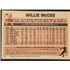 Image 2 : 1983 O-PEE-CHEE Willie McGee (RC)