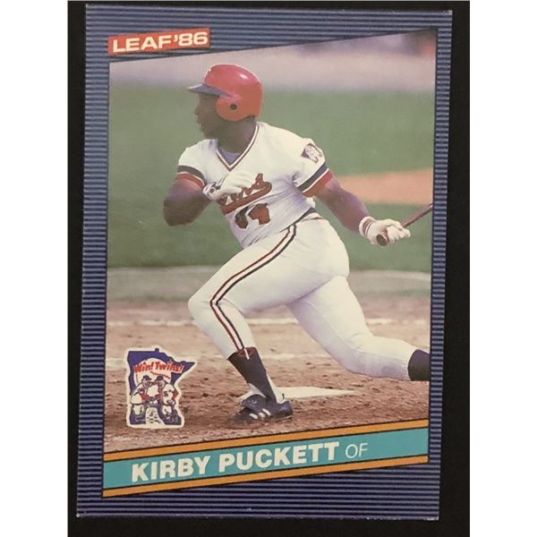 1986 DONRUSS LEAF Kirby Puckett (HOF)