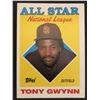 Image 1 : 1988 TOPPS Tony Gwynn AS (HOF)