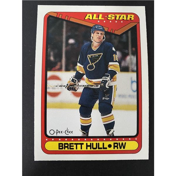 1990-91 O-PEE-CHEE Brett Hull AS (HOF)