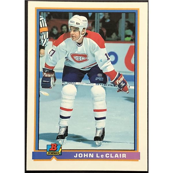 1991-92 BOWMAN John Leclair (RC)