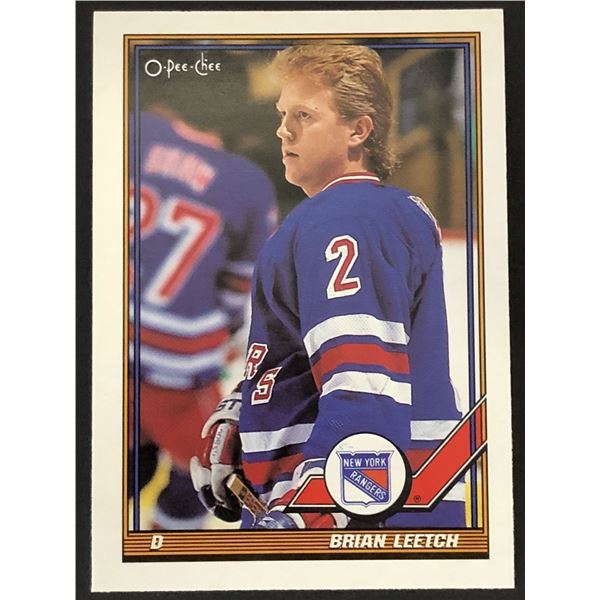 1991-92 O-PEE-CHEE Brian Leetch (HOF)