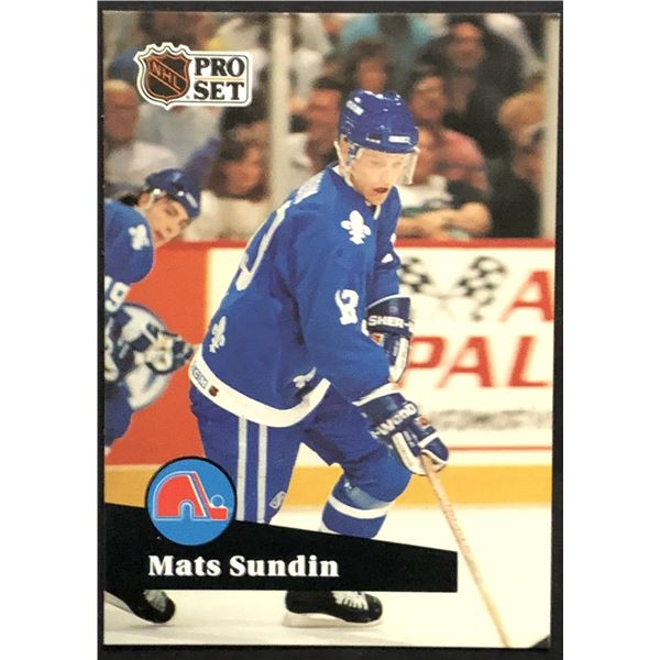 1991-92 PROSET Mats Sundin (RC) (HOF)