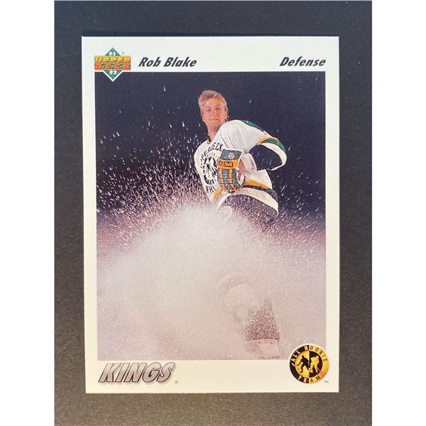 1991-92 UPPER DECK Rob Blake (HOF) Star Rookie