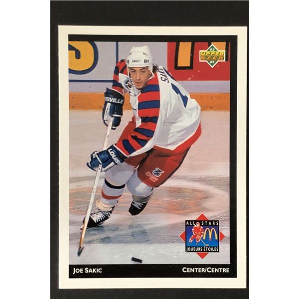 1993-94 UPPER DECK McDONALDS Joe Sakic (HOF)
