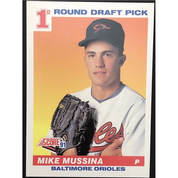 1991 SCORE Mike Mussina (RC) (HOF)