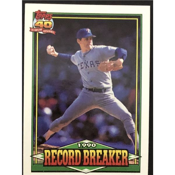 1991 TOPPS Nolan Ryan RB (HOF)