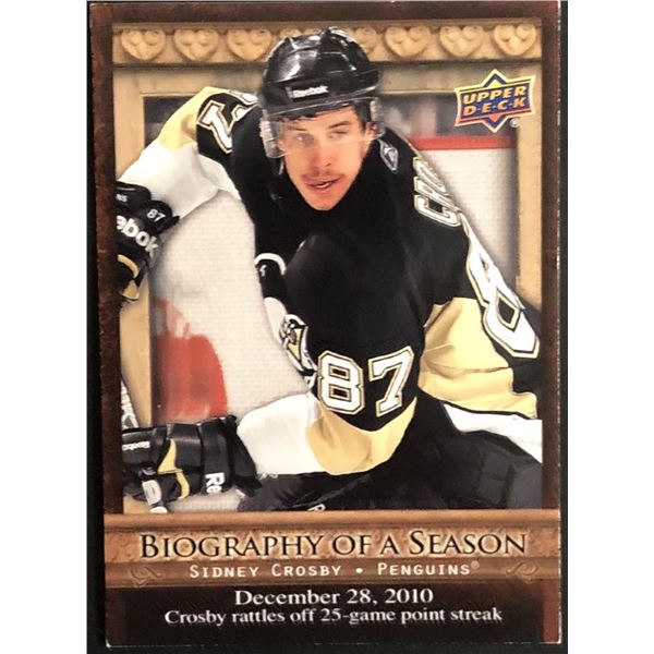2011-12 UPPER DECK Sidney Crosby