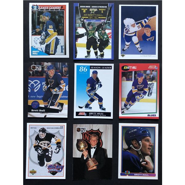 Brett Hull (HOF) bundle (9 cards)