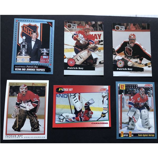 Patrick Roy (HOF) bundle (6 cards)