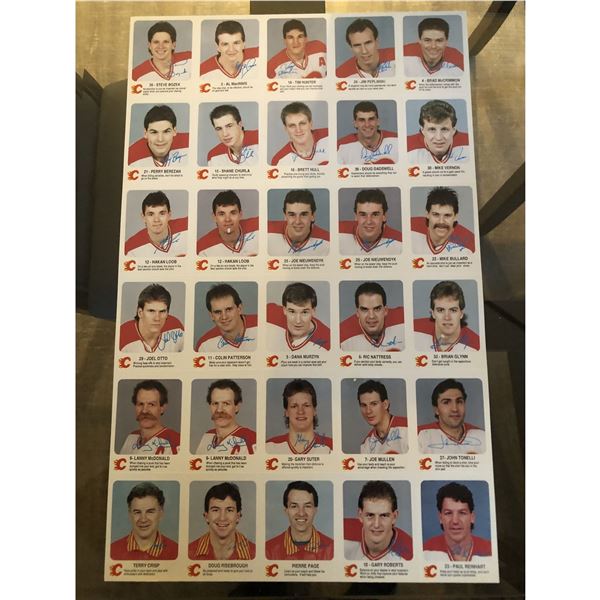 1987 RED ROOSTER CALGARY FLAMES set
