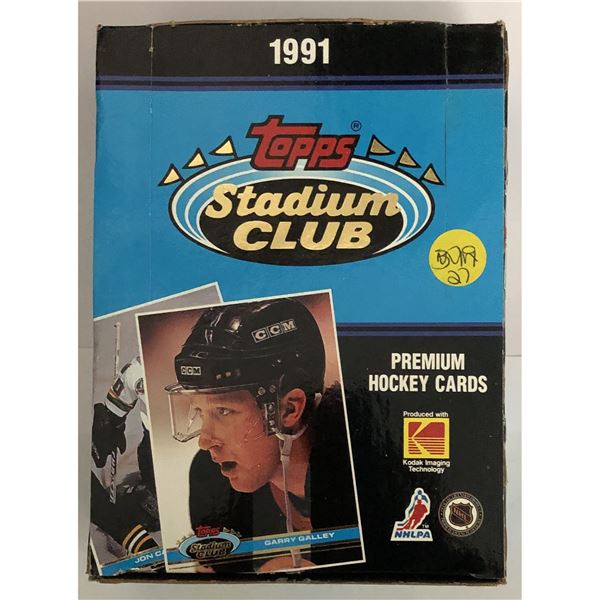1991 TOPPS STADIUM CLUB Hockey wax box