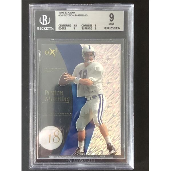 1998 E-X2001 PEYTON MANNING (HOF) ROOKIE CARD