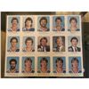 Image 1 : 1982 RED ROOSTER EDMONTON OILERS sheet w/ four Wayne Gretzky (HOF)