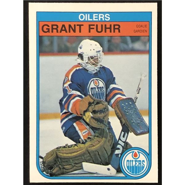 1982-83 O-PEE-CHEE GRANT FUHR (HOF) ROOKIE CARD