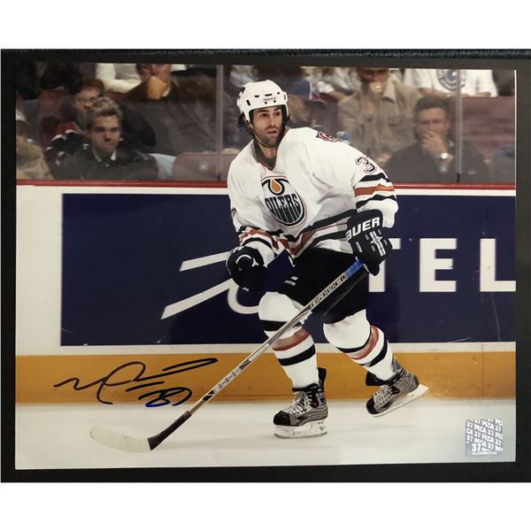 Mike Peca Oilers signed 8x10