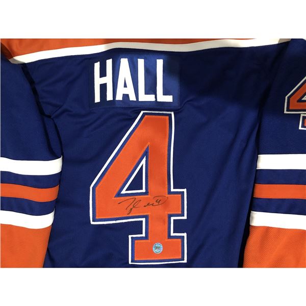 Taylor Hall signed Oilers jersey