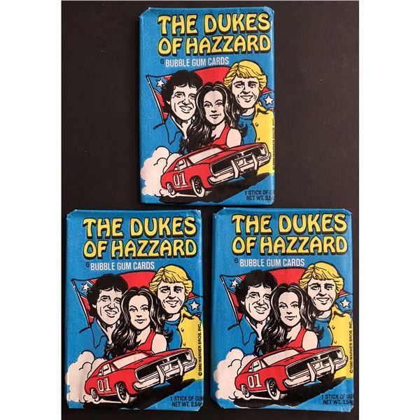 1980 DONRUSS Dukes of Hazzard wax packs (3)