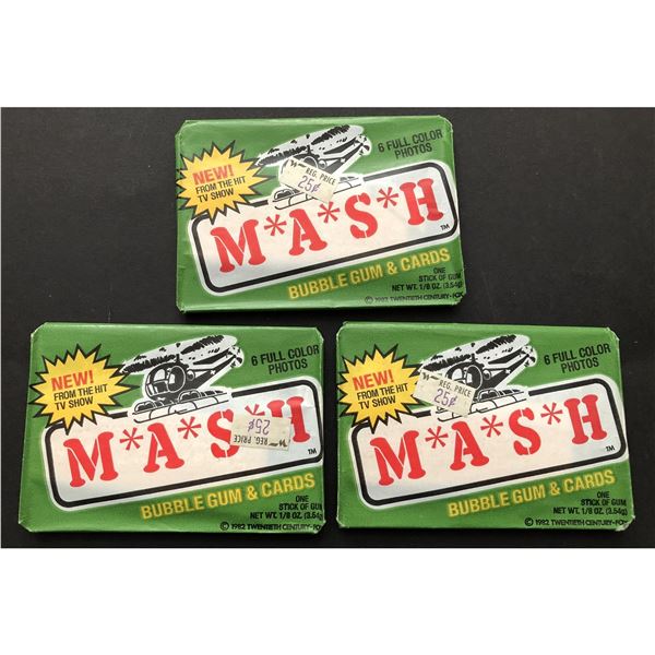1982 DONRUSS M*A*S*H wax packs (3)