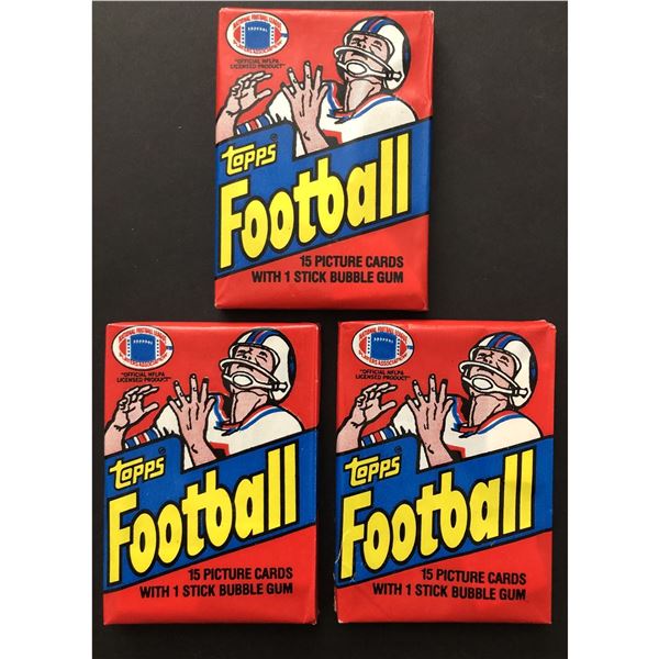 1982 TOPPS NFL wax packs (3)