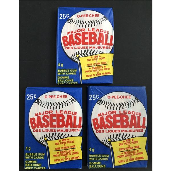 1983 O-PEE-CHEE Baseball wax packs (3 packs)