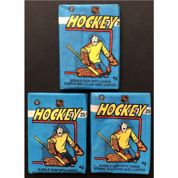 1982-83 O-PEE-CHEE Hockey wax packs (3)