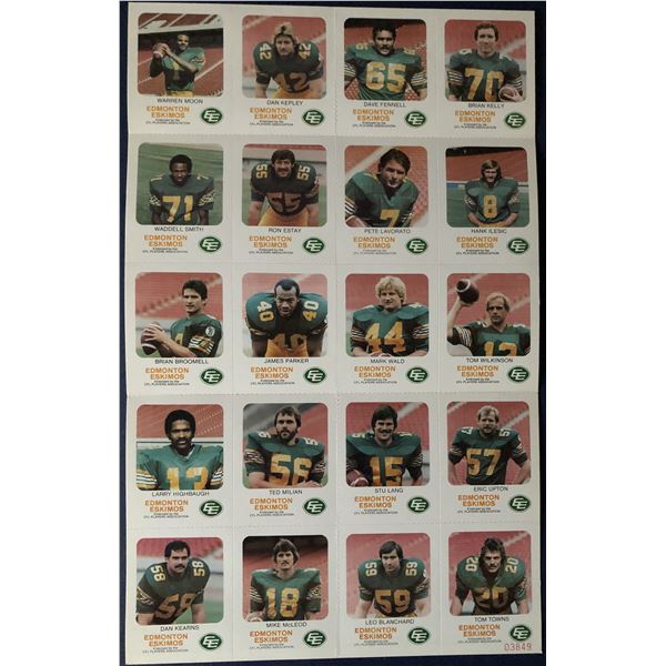 1981 Edmonton Eskimos Red Rooster team set
