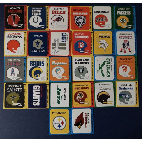 1980 FLEER NFL team stickers (26)