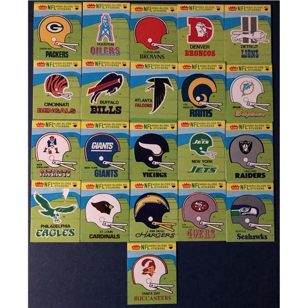 1981 FLEER NFL team stickers (21)