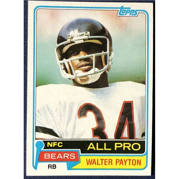 1981 TOPPS Walter Payton (HOF)