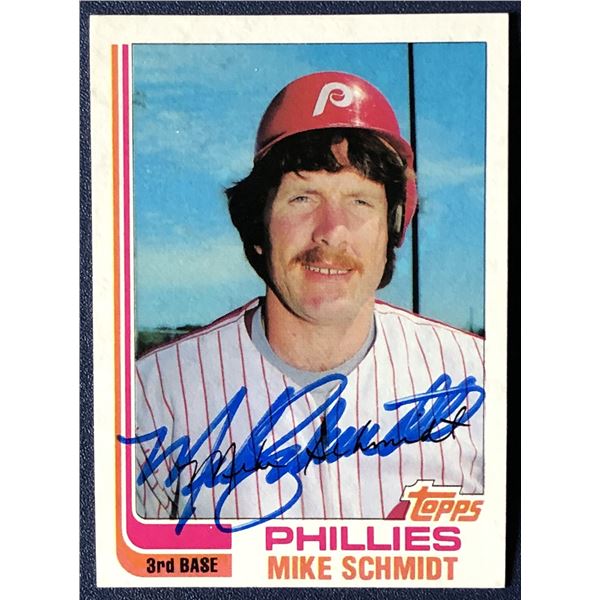 1982 TOPPS Mike Schmidt (HOF) autographed
