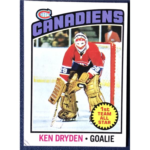 1976-77 TOPPS Ken Dryden (HOF)