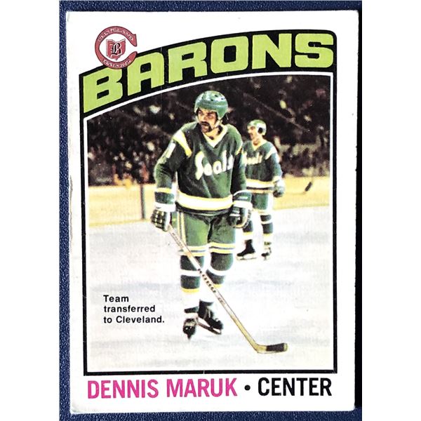 1976-77 O-PEE-CHEE Dennis Maruk rookie card