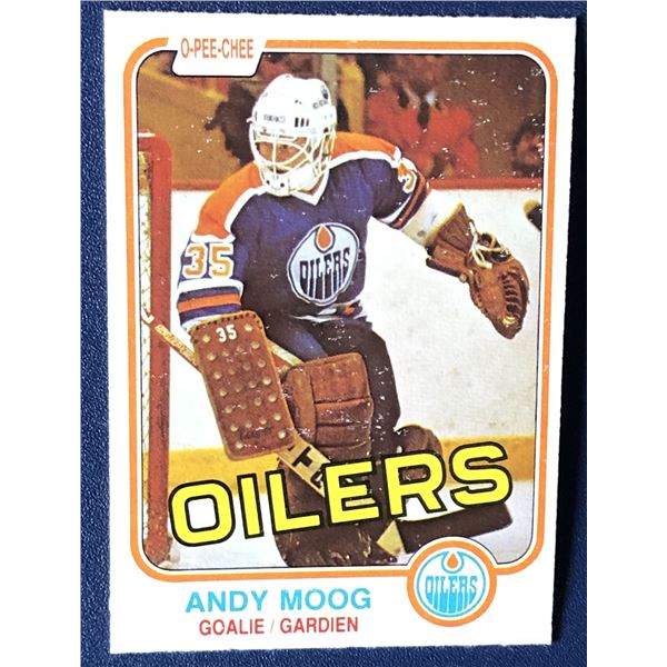 1981-82 O-PEE-CHEE Andy Moog rookie card