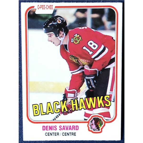 1981-82 O-PEE-CHEE Denis Savard (HOF) rookie card