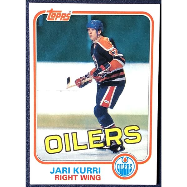 1981-82 TOPPS Jari Kurri (HOF) rookie card