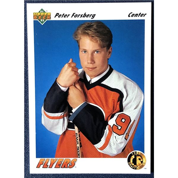 1991-92 UPPER DECK Peter Forsberg (HOF) rookie card