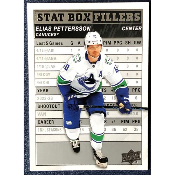 2023-24 UPPER DECK Elias Pettersson
