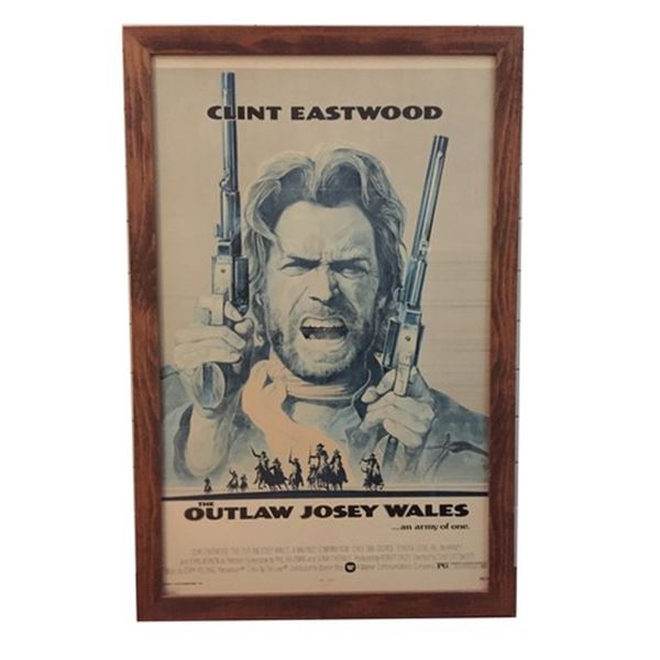 "The Outlaw Josey Wales...an army of one" 1976 numbered movie poster