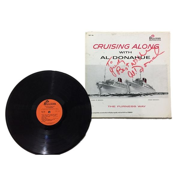 Al Donahue  Cruising Along with Al Donahue, The Furness Way  Signed Album Cover